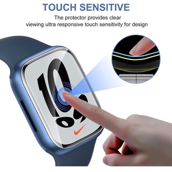 2 Case Set & 6 Pack Screen Protector Compatible with Apple Watch Series 7 41mm - Picture 7 of 11